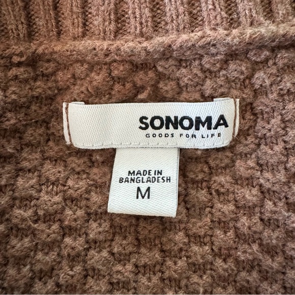 Sonoma Textured Knit V-Neck Sweater โ Size M - Picture 5 of 6